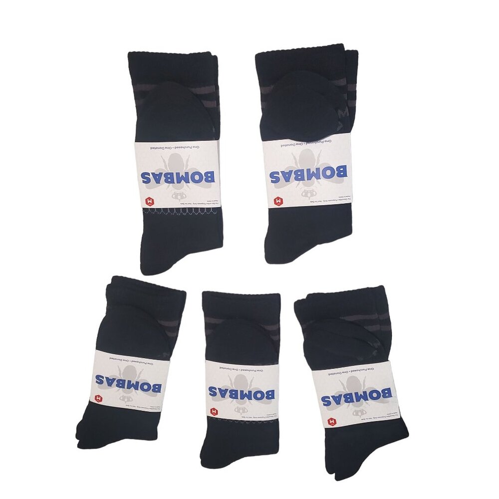 Bombas Socks womens medium 8-10.5/Mens 6-9 shoe zs‎ calf stay up solid Cushion